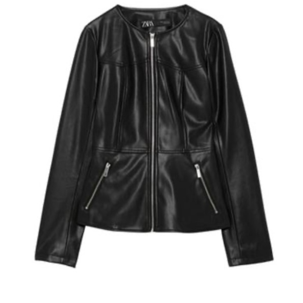 Zara Black Leather Jacket